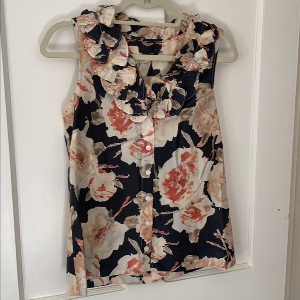 J.Crew sleeveless blouse size 4